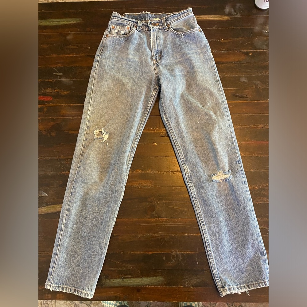 Vintage Levis USA 560 Loose Fit Straight Women's 5M 25”x29.5” Denim Blue Jeans